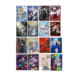 63x90mm 50ct Holographic Flashing Top Loaders for Cards,Top Loading Trading Card Sleeves Deck Protector for Japanese Sized Cards