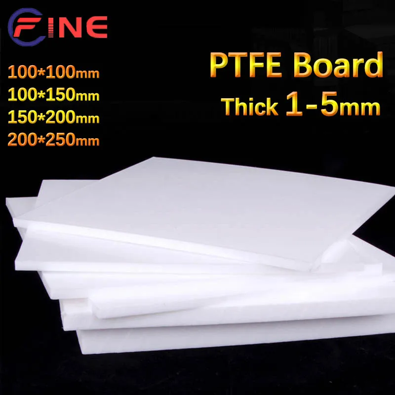 

High Temperature Resistant PTFE Sheet Plate PTFE Board Block Polytef Plate Anti-Corrosion Thickness 1-5mm