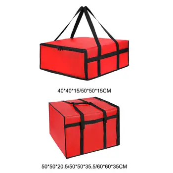 Pizzenträger, isolierte Tasche, Lebensmitteltasche, multifunktionale Einkaufstasche für Lebensmittel, frisch, für Picknick, Empfang, Mittagessen, Pool, Partys im Freien