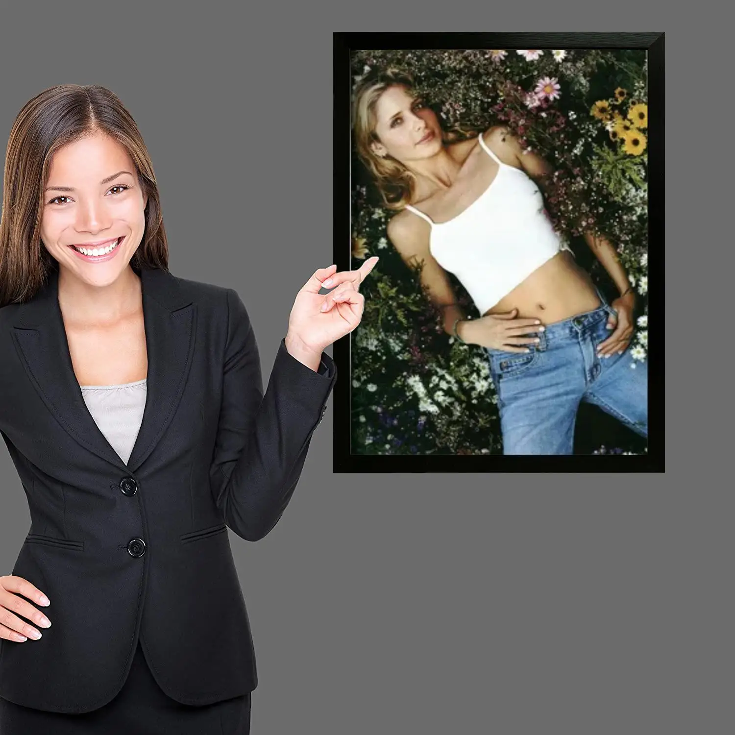 سارة مايكل جيلار قماش ملصق فني، جدار صورة فنية طباعة، ملصقات ديكور غرفة نوم الأسرة الحديثة، اللوحة الزخرفية