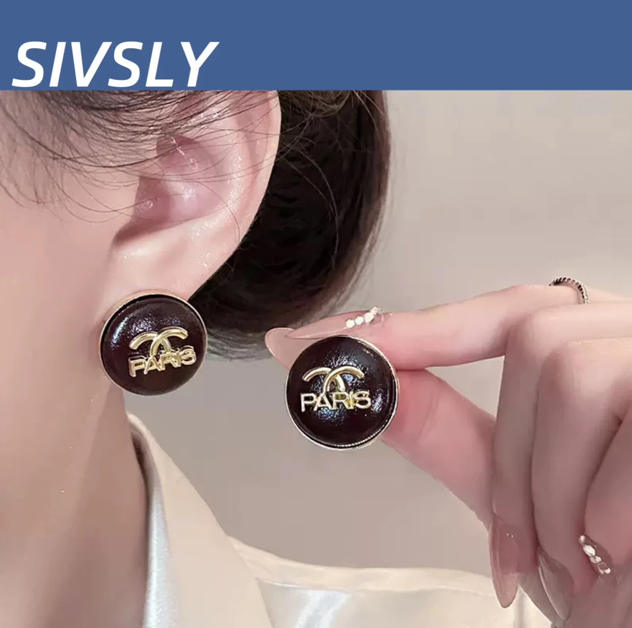 

Luxury design sense fashion earrings women's high-end sense letter earring earring 2025 new hot sale unique design earring