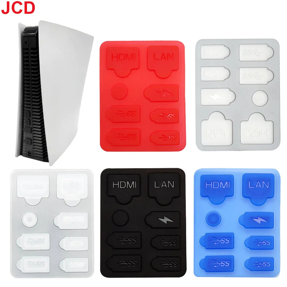 

JCD Dust plug Prevent Protective Cover Silicone Case Anti-dust USB Ports Dustproof Kit For PS5 Slim Console Accessori