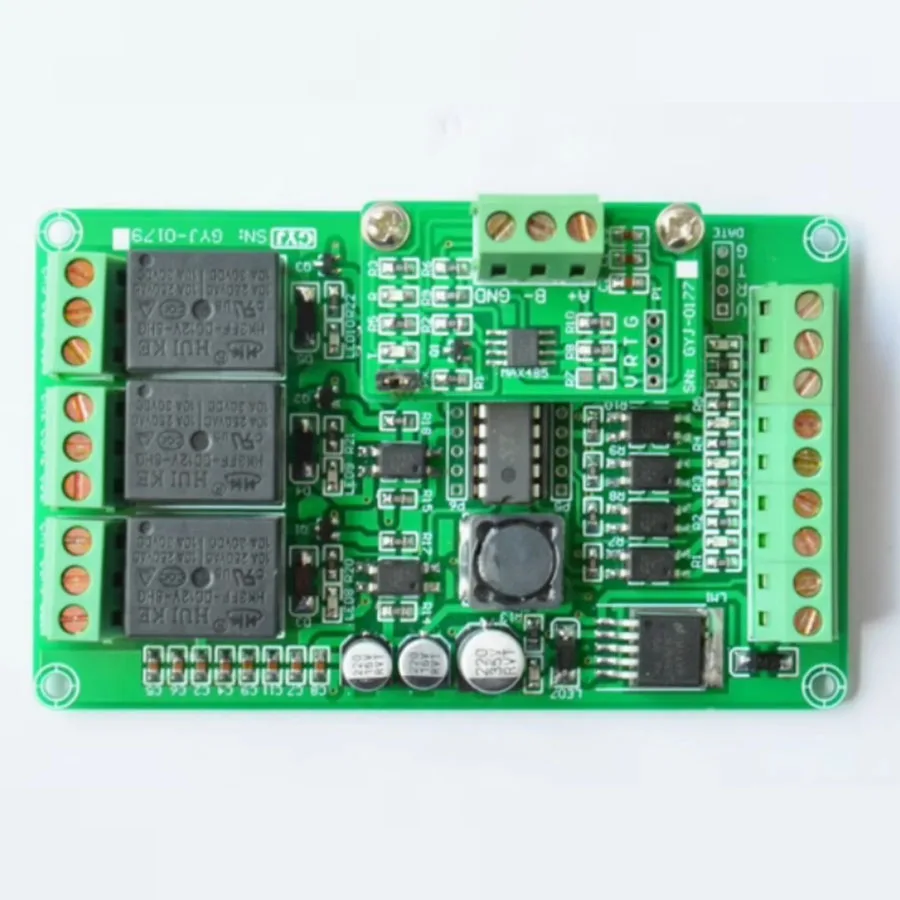 

GYJ-0179 six input three output programmable relay industrial control development board supports extended communication