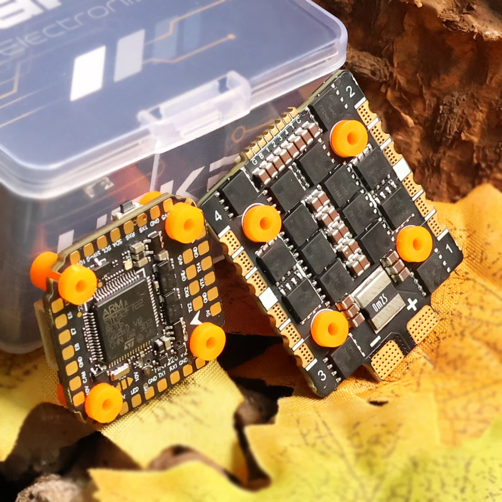 BLHeli-32 60A 4in1 ESC и FC FPV Stack, 20x20 мм, 2-8S, двойной BEC, двойной контроллер полета ICM-42688 Gyros, для гоночного дрона FPV RC Quad