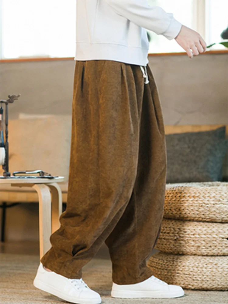 Winter Oversize 5xl Bloomers Pants Women Baggy Corduroy Pantalon Plush Velvet Harem Trousers Casual High Waist Warm Thick Jogger