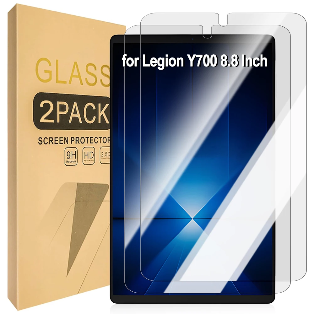 

1/2PS Tempered Glass Screen Protectors for Lenovo Y700 2025 Anti-Scratch Bubble Free Protective Films for Legion Y700 8.8"