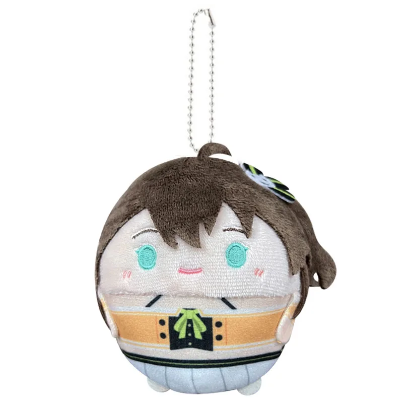 Cute Hololive Natsuiro Matsuri Round Mochi Mascot Plush Stuffed Keychain Keyholder Keyring Bag Pendant Doll Toy Kids Gifts