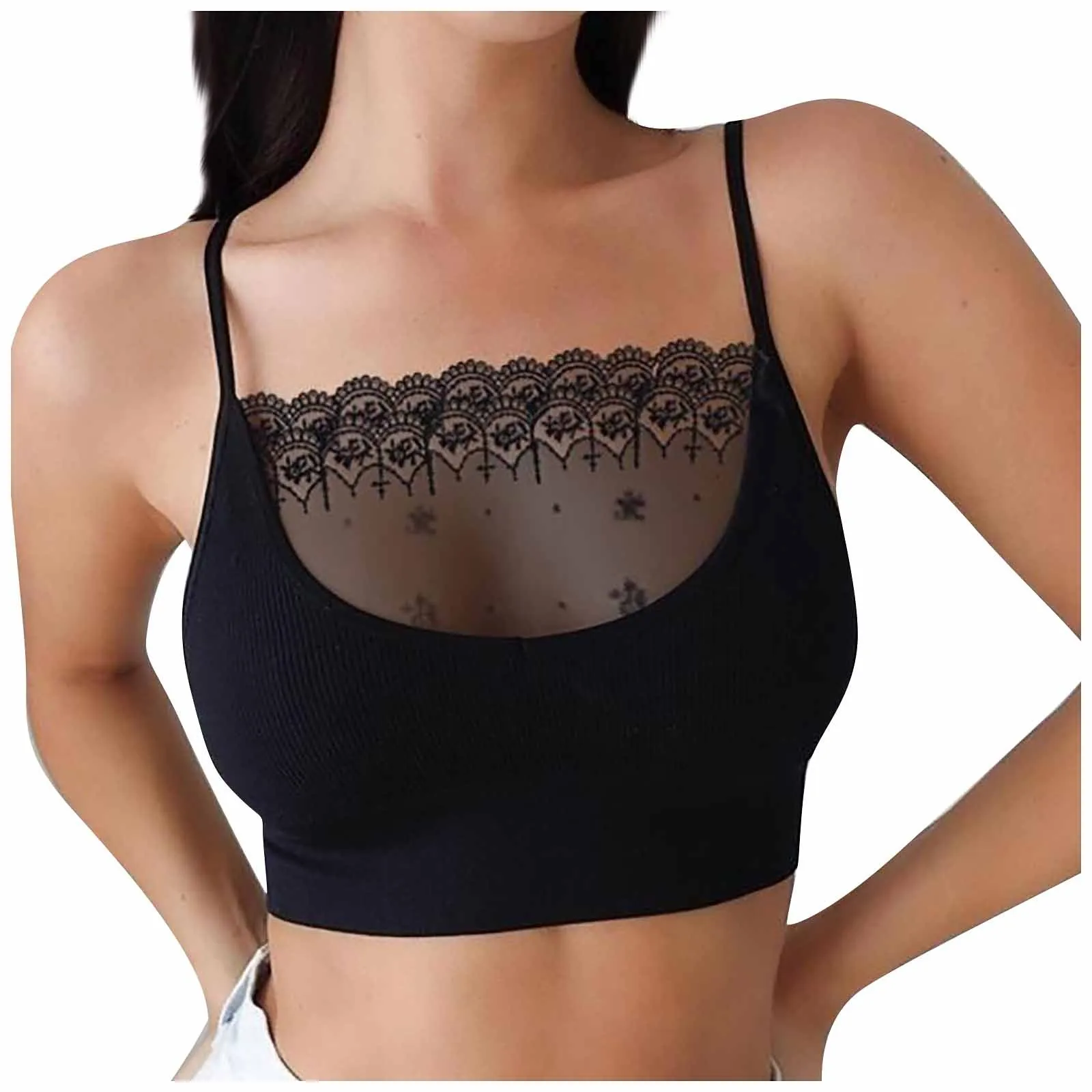 Ropa interior de Copa grande para mujer, sujetador de talla grande, cómodo, sin sujetador de acero, Bralette de moda, Tops, lencería nueva