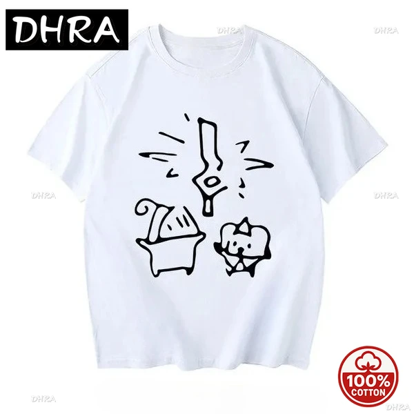 

Cartoon Tales T-Shirt for Teens 100% Cotton Round Neck Tee Printed T-shirt Top Minimalist style Men clothing Women Hot Sale