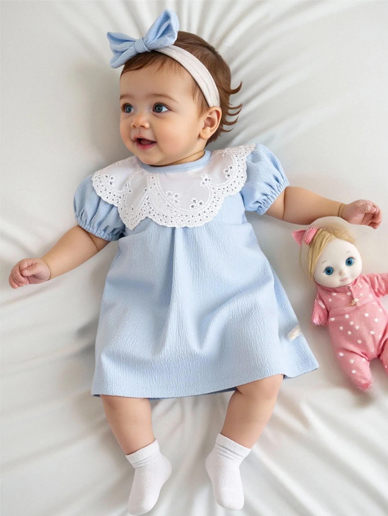 wedding dress that converts to cocktail dress Silver Sequin Bridal Kid Size:9-12M tailored pant paired with VINTAGE DRESSES Bridal Designers Rosewe Navy