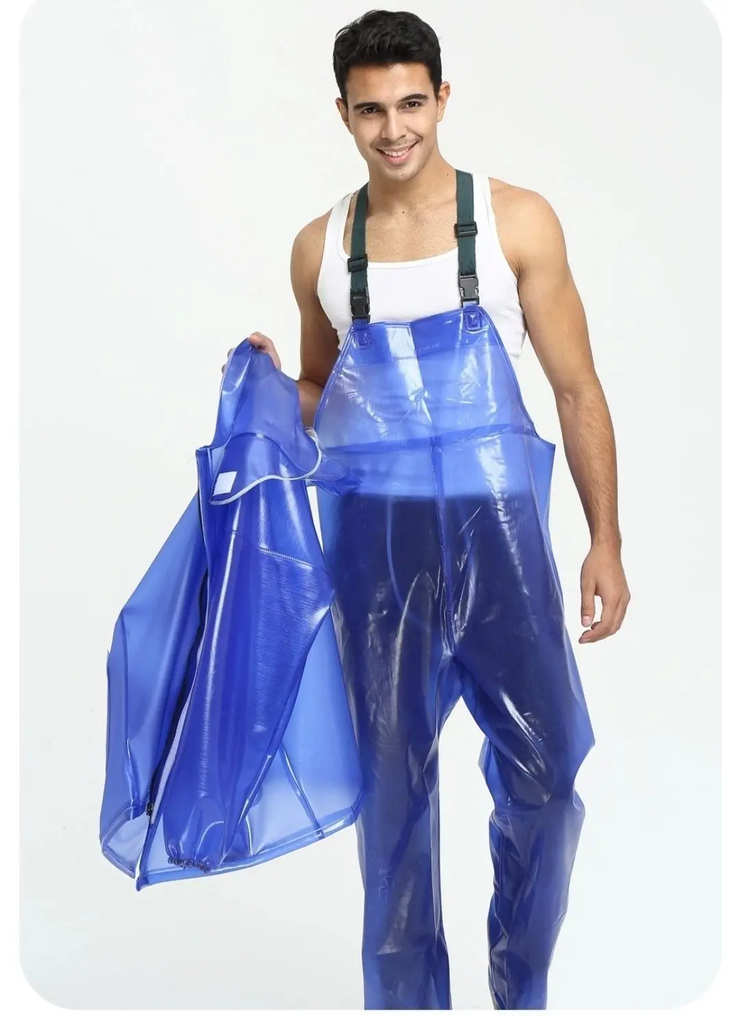 

Man's Jacket Rainproof Cami Trousers Suit