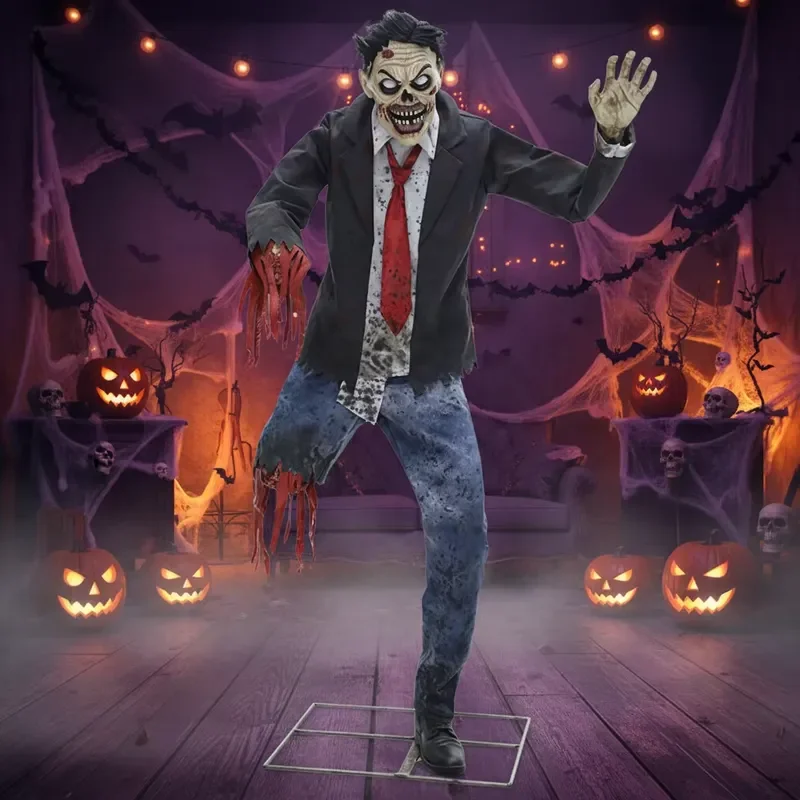 For Halloween Large Scale Electromechanical Swing Graveyard Zombie Prop Suitable for Haunted House Escape Rooms