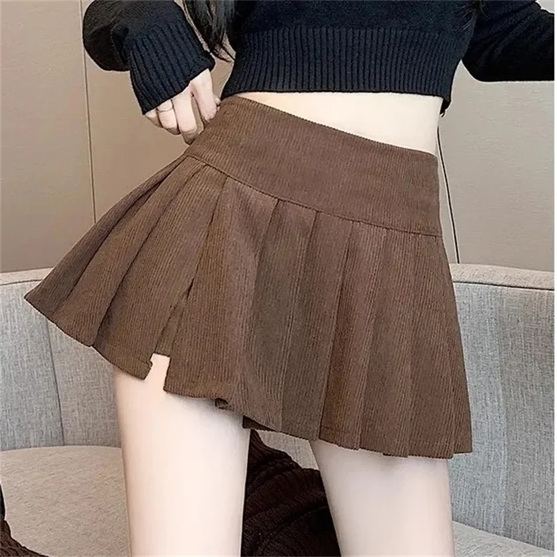 

Сексуальные женские плиссированные юбки с высокой талией, летние винтажные мини-юбки, корейский теннис, студенческая белая танцевальная юбка с дизайном