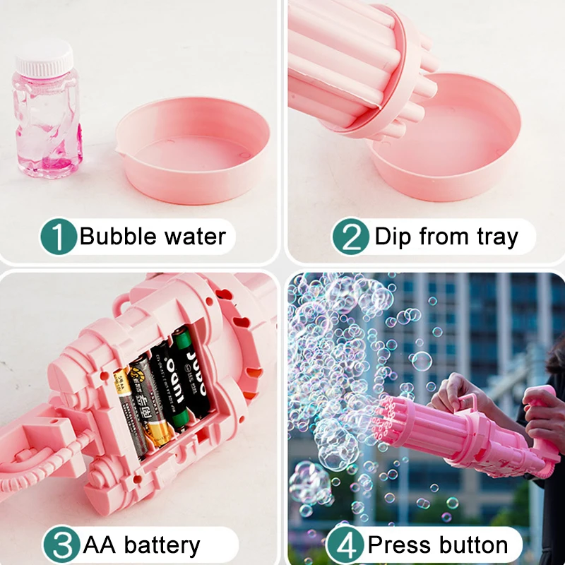 18 穴ガトリングバブルマシン子供のおもちゃ大型ガトリングバブルガンプラスチックおもちゃ屋外自動バブルブロワーマシンドロップシップ