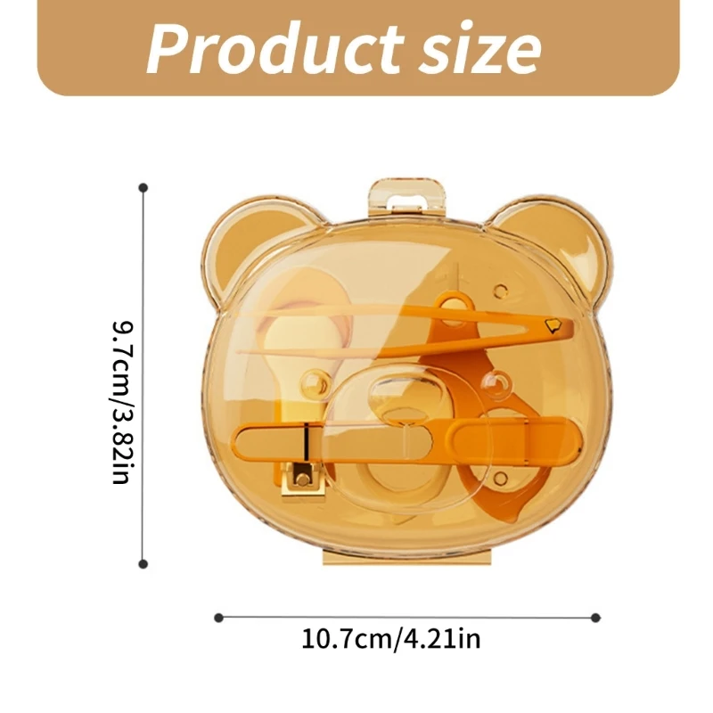 ชุดแต่งเล็บที่ปลอดภัยสำหรับทารกแรกเกิดพร้อมอุปกรณ์ตัดเล็บอย่างอ่อนโยนและกระเป๋าพกพาสะดวก