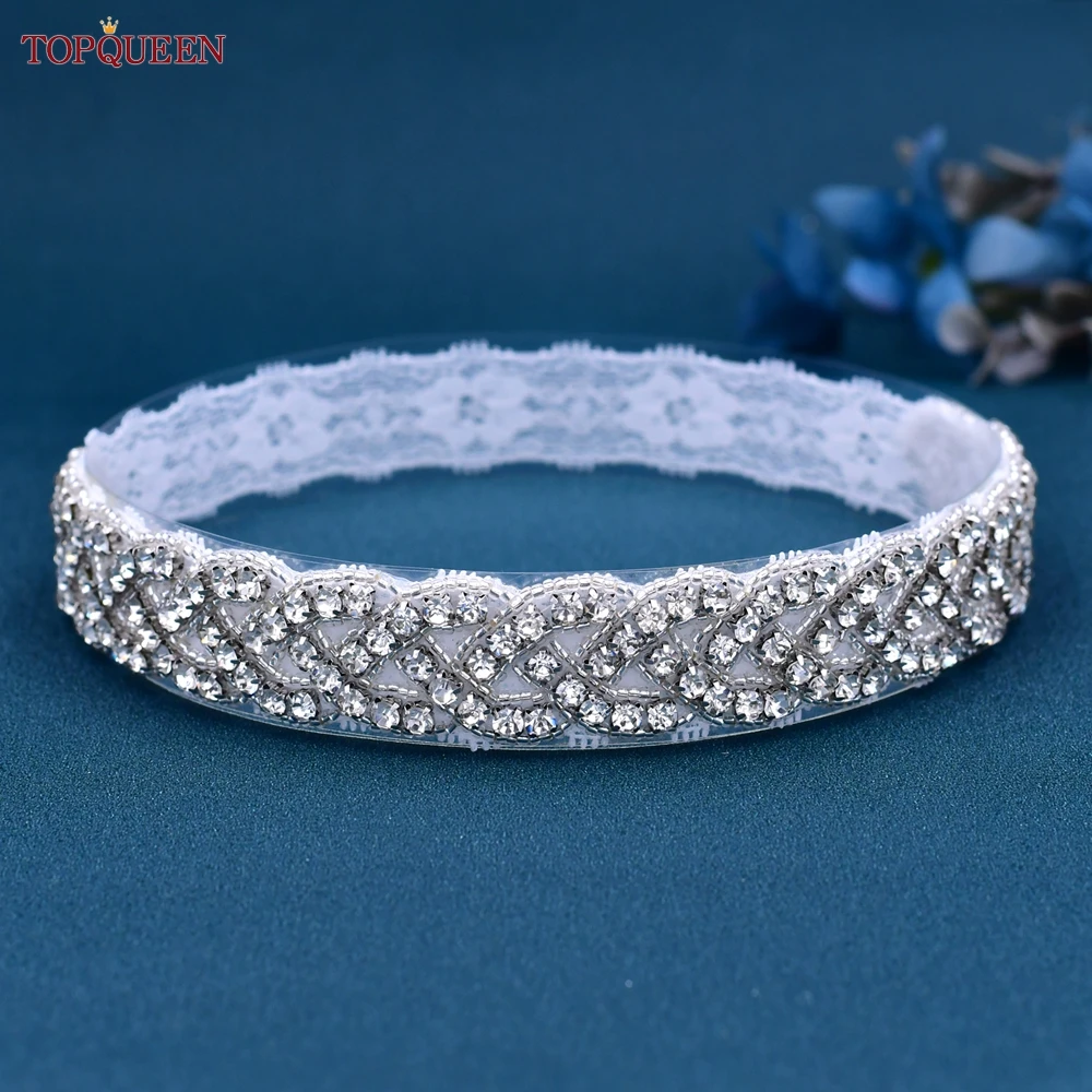 TOPQUEEN S216-D Fahion Sexy Wedding reggicalze in pizzo ragazza strass Party Bridal Women Lingerie Cosplay Leg Ring reggicalze