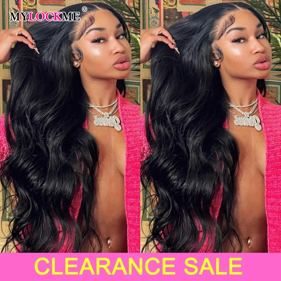 30 32Inch Body Wave Lace Front Human Hair Wig 13x4 HD Transparent Lace Frontal Wigs 4x4 Closure Wig Pre Plucked Indian Hair Wig