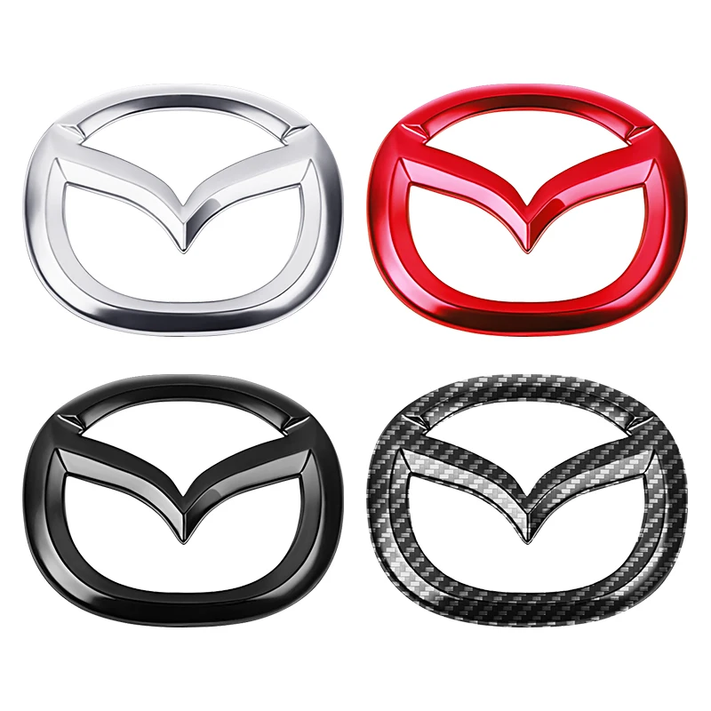 1pc ABS Car Steering Wheel Center Emblem Sticker for Mazda 3 CX3 CX4 CX5 CX7 CX8 CX9 CX30 RX7 Atenza Axela Interior Decoration