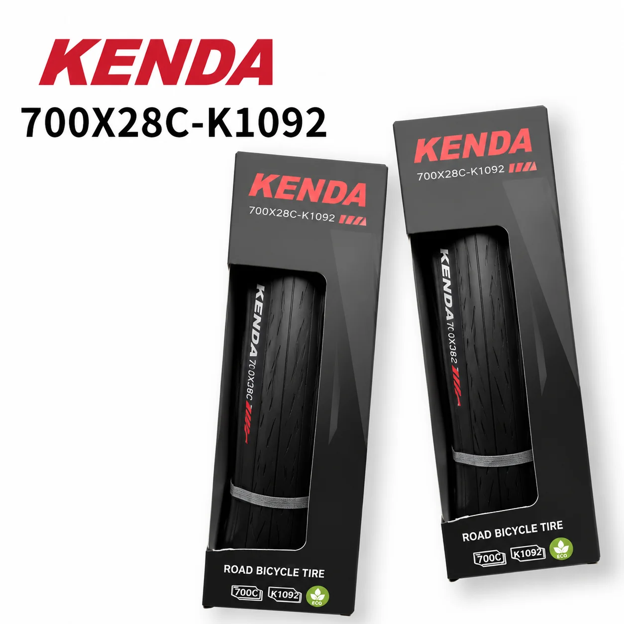 2PCS Kenda K1092 Bicycle Tire 700x25C 700x28C Folding Bead Road Bike Tyre IRON CAP BELT Anti-puncture Layer Protection