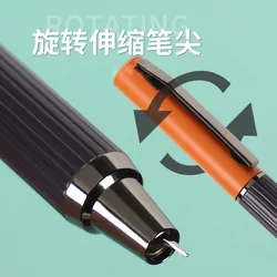 2022 Fountain Pen Metal Ink Pen Retractable EF/F Nib Converter Filler Gun Grey Business Stationery Office school supplies Gift