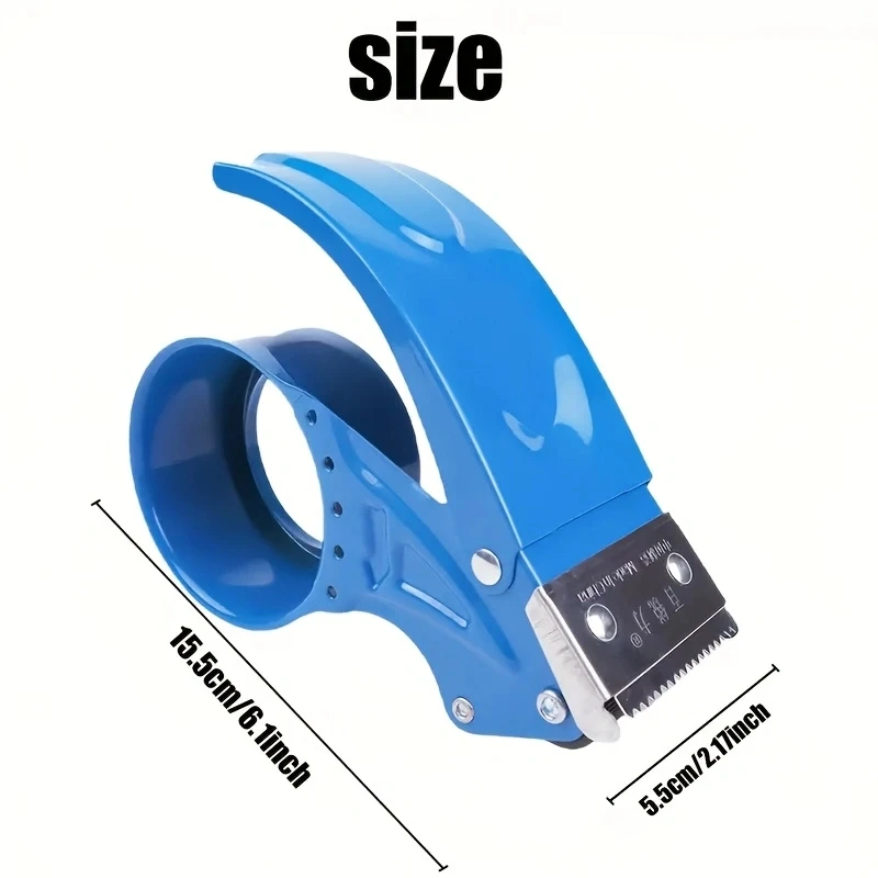 2Pcs 5Cm Metal Tape Seat Cutter Handheld Sealing Packer Cutting Machine Adhesive Paper Machine Manual- for Professional & Home U