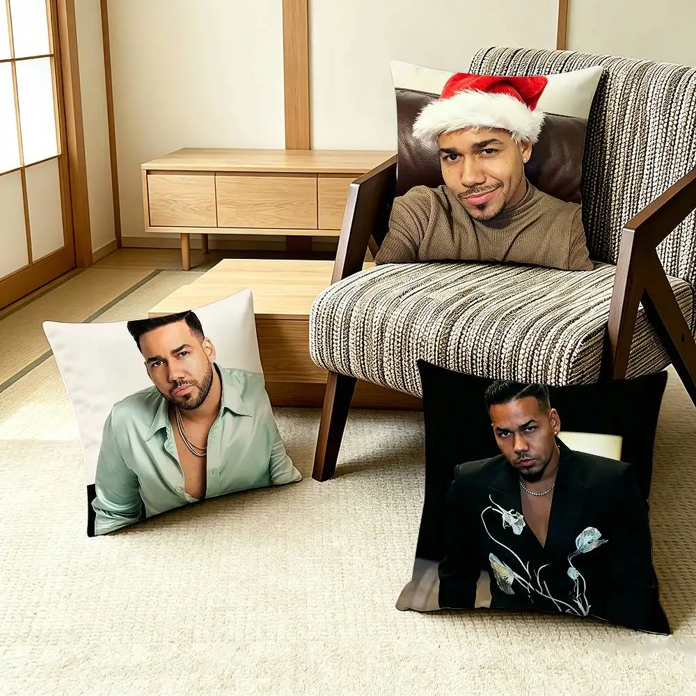 UsLatinArtist-Romeo S-Santos   Pillow Case Pattern Printed Pillowcase For Living Room Sofa Cushion Cover