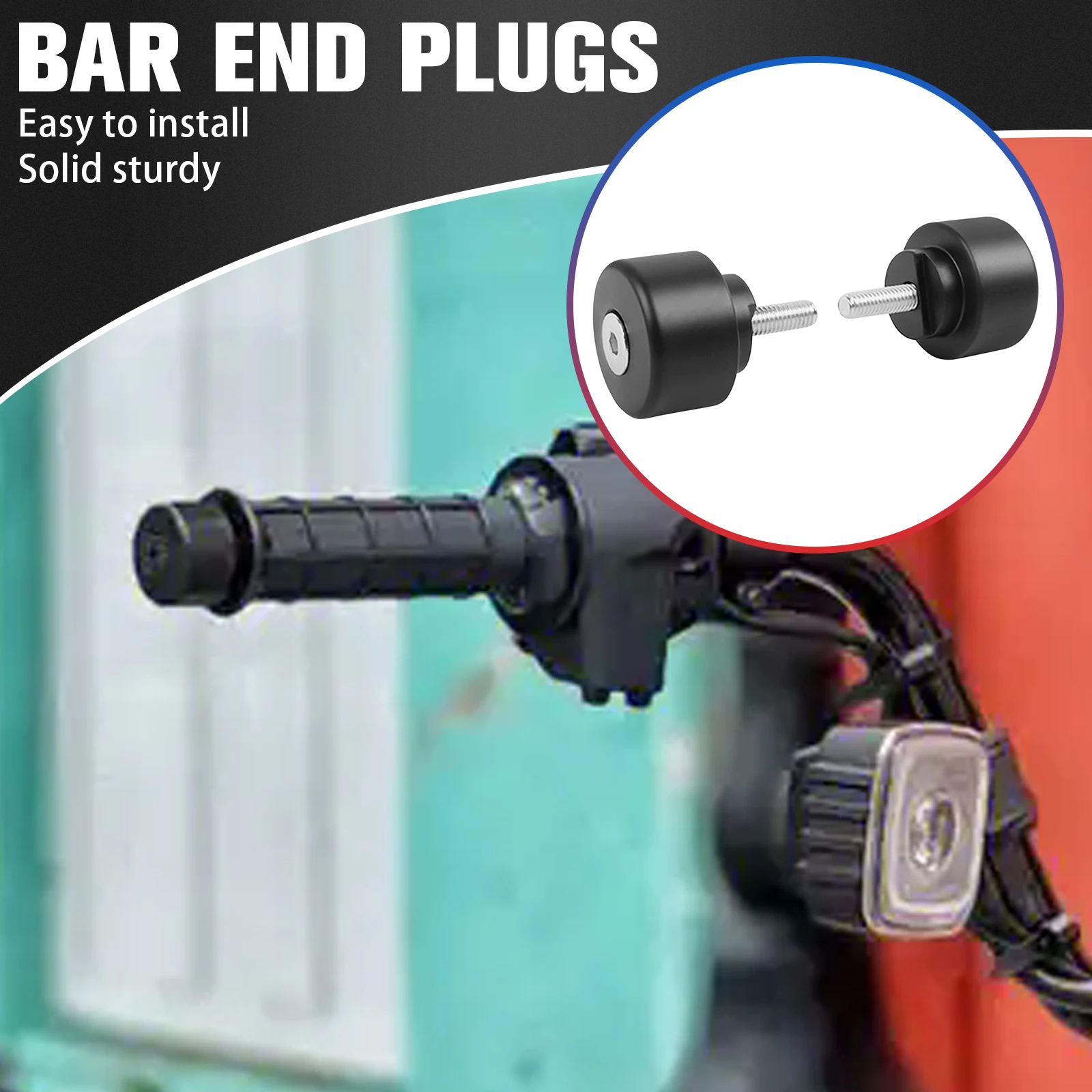 

CT125 Motorcycle Handlebar Grips Ends Caps Plug Handle Bar Weights Plugs Slider Cover For Honda CT 125 2021 2022 2023 2024