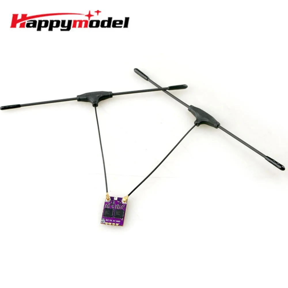 RoRuSHappyModel ES900 DUAL RX ELRS Diversity Receiver 915MHz / 868MHz Built-in TCXO For RC Airplane FPV Long Range Drones DIY Pa