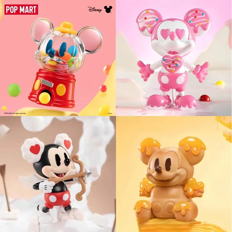 New Genuine Disney Mickey Childhood Of Boundless Imagination Series Blind Box Kawaii Mickey Figurine Doll Pvc Model Toy Gift