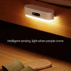 PIR Motion Sensor LED Night Lights USB Rechargeable/Plug In Under Cabinet Lights Magnet Stepless Dimmable Reading Lamp