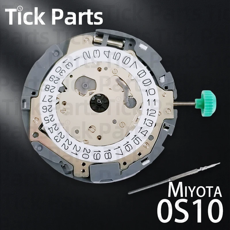 Miyota OS10 0S10 Reloj cronógrafo de cuarzo Movimiento 3 manecillas Fecha SR927W Batería 13? ? Piezas de repuesto para relojería de 4,13 mm