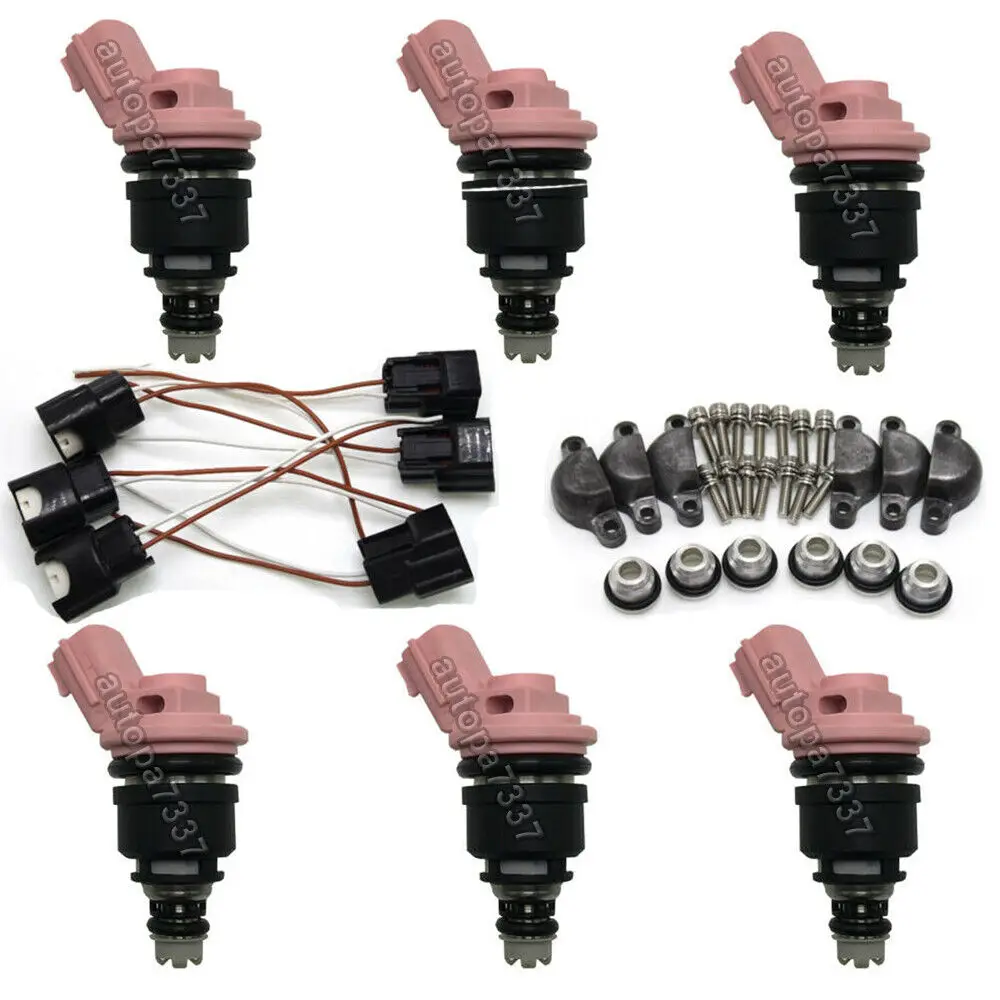 

For 1989-1992 Nissan Maxima 3.0L V6 Upgrade 16600-57Y01 6pcs OE Fuel Injectors