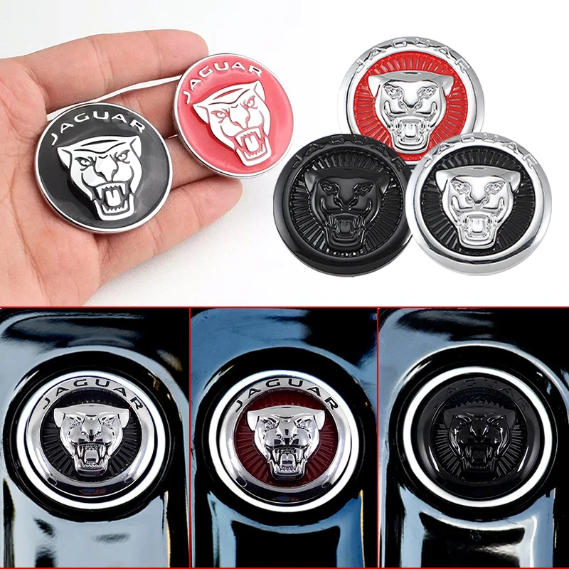 NOVO Adesivo de Emblema para Painel de Câmbio de Carro 42mm, Estilo Distintivo, Adesivo Metálico 3D para Carro, Jaguar XE XF XJ S X E F I Pace Type R S Sport