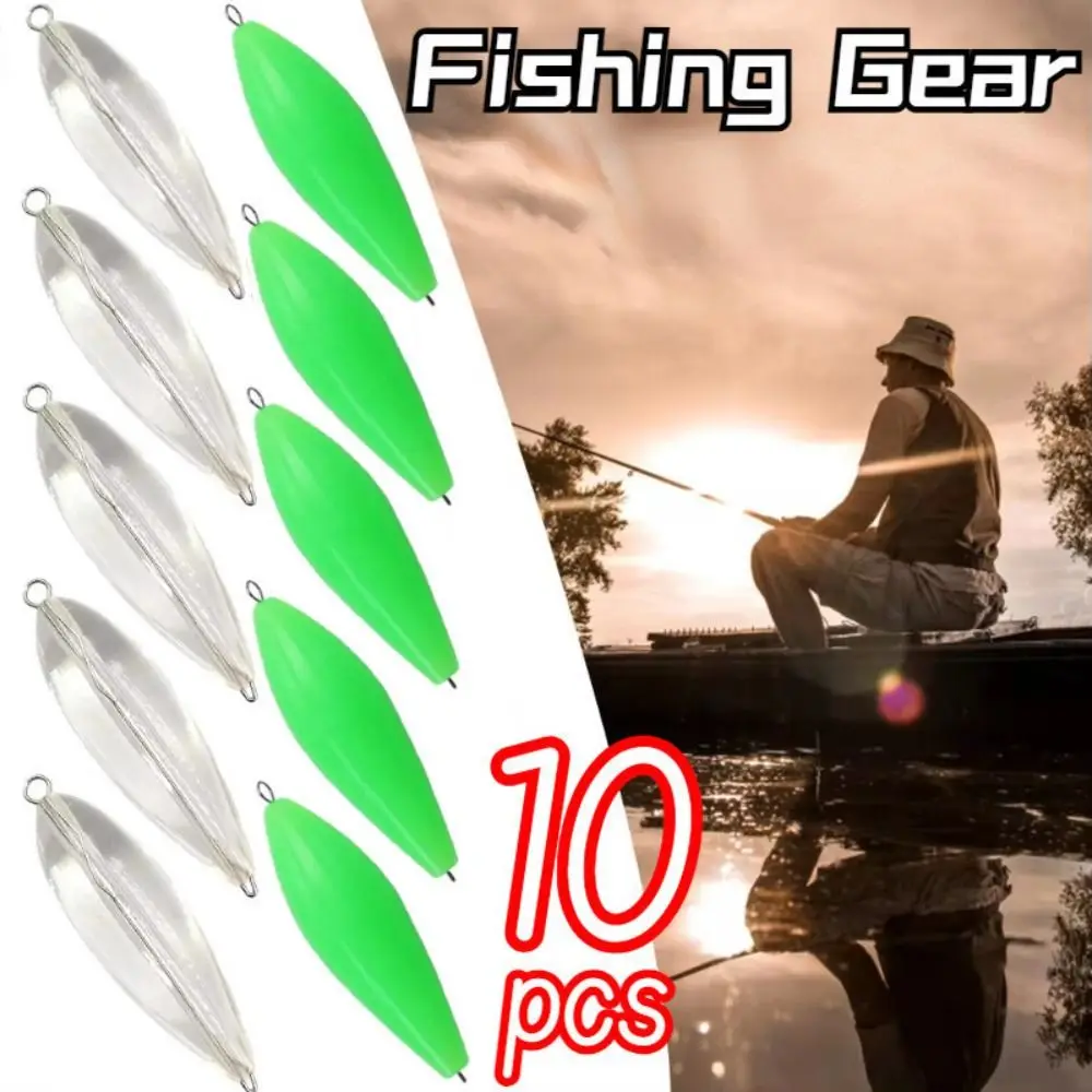 10Pcs 3.2g/7.5g New Silicone Fly Fishing Lure Sinking-down Transparent Float Long Shot Bait Fishing Tools Buoy