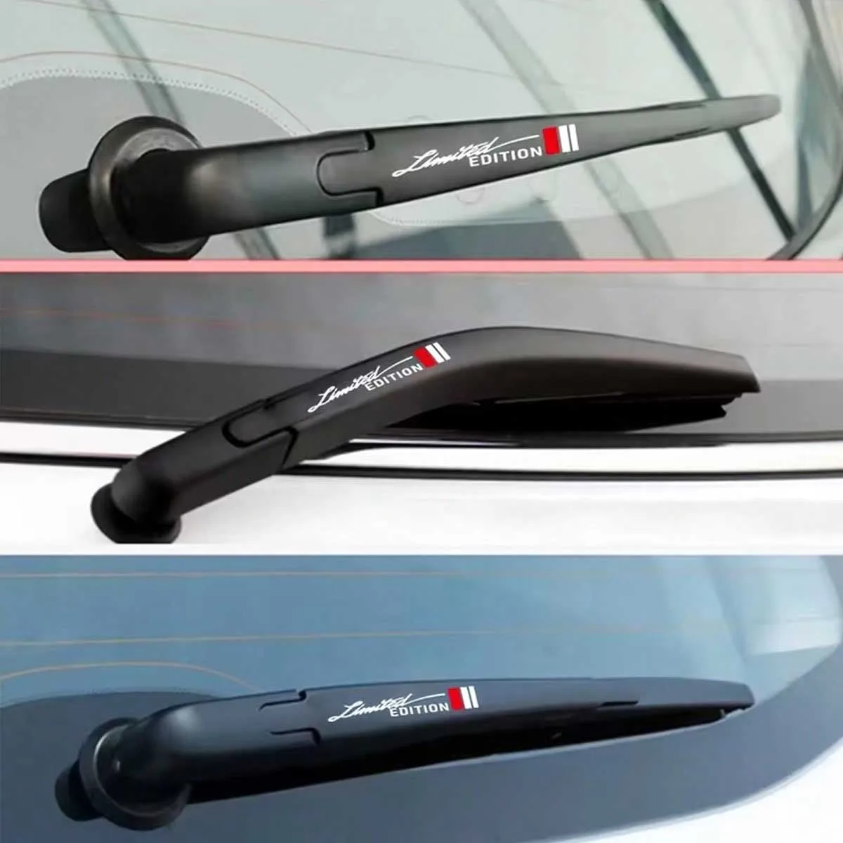 2 Stück Windschutzscheiben-Wischer-Aufkleber zur Dekoration, kratzfeste Aufkleber, geeignet für Autos, Motorräder, Fenster- und Türdekoration. – Detail 2