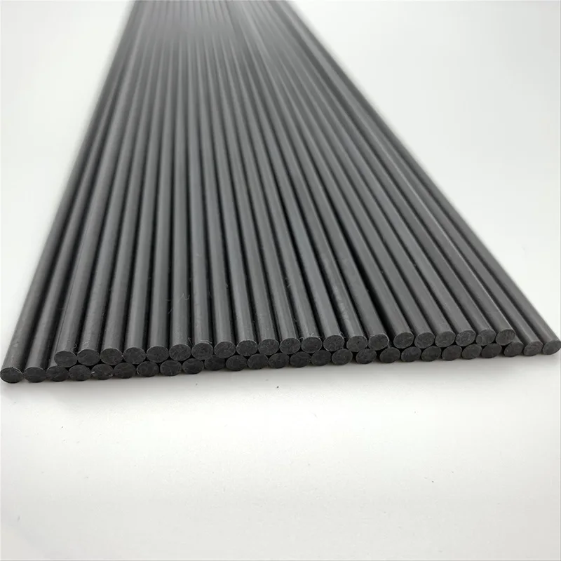 Carbon Fiber Round Rod Dia 1MM 1.2MM 1.5MM 2.5MM 3MM 4M High Strength Light Weight DIY Composite Accessory for RC Airplane