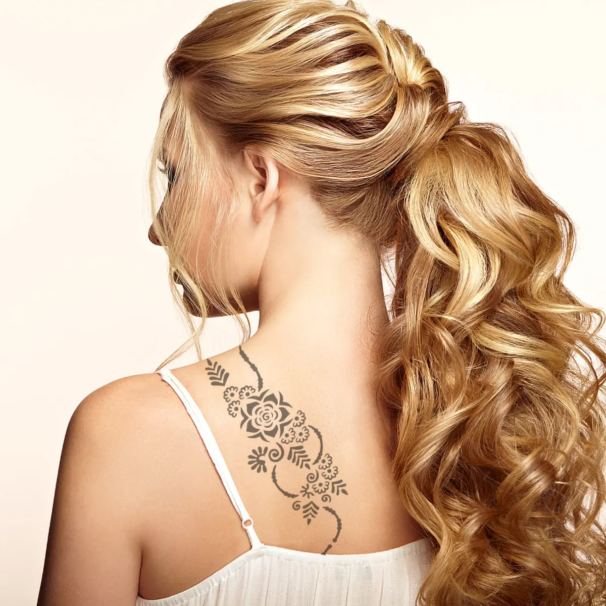 

12 Sheets Temporary Tattoos Template Decorative Body Stencils for Adults Stickers
