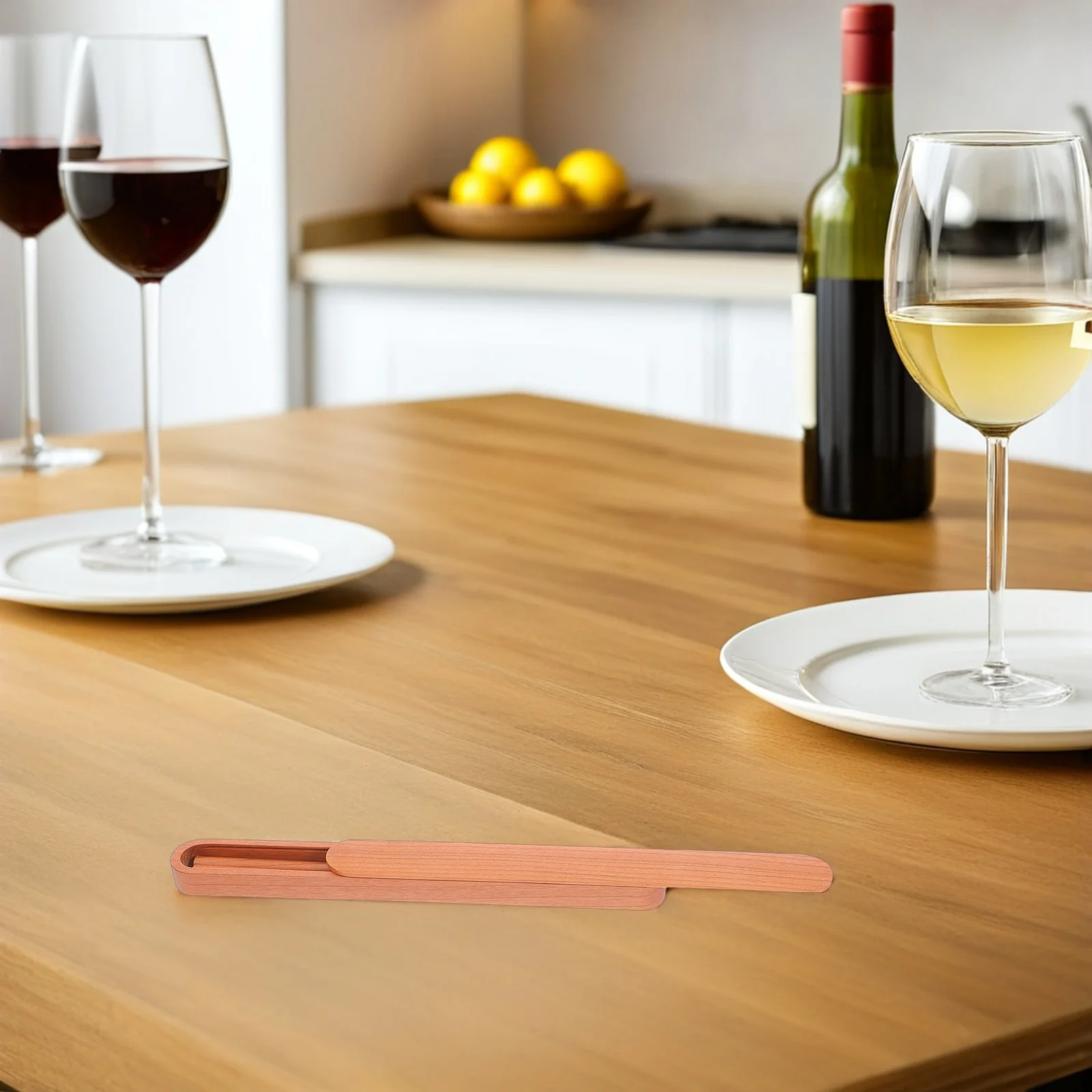 

1Pair Reusable Wooden Chopsticks Natural Portable Travel Set Japanese Style Dining Utensils for Camping Picnic Office Sushi