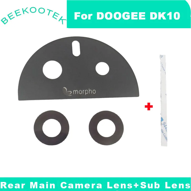 New Original DOOGEE DK10 Rear Main Camera Lens Back Camera Sub Lens Glass Cover Accessories For DOOGEE DK10 Smart Phone