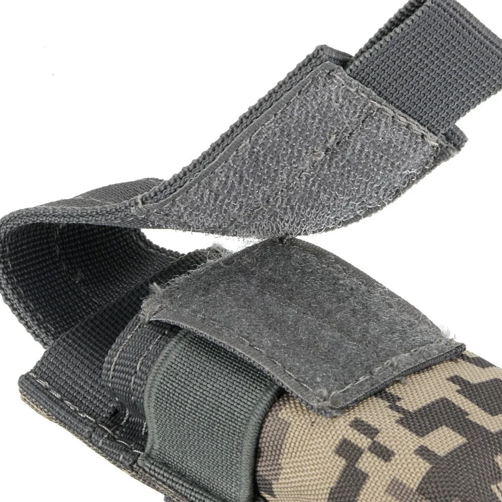 Taktische Molle Taschenlampe Tasche Taschenlampe Halter 9mm Magazin Einzel Mag Tasche Messer Holster M5 EDC Outdoor Jagd Werkzeug Tasche – Detail 6