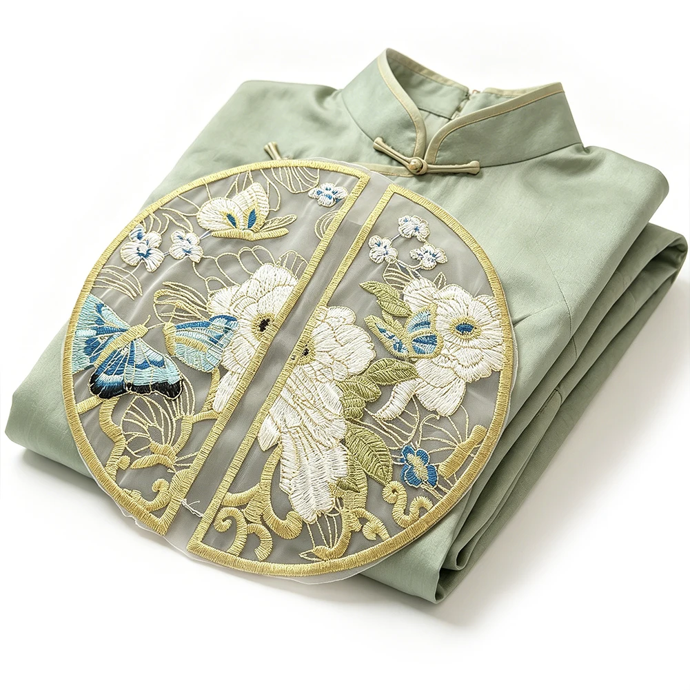 Schmetterling-Stickerei-Applikation Wasserlösliche Spitzenapplikation für Chinesisches Qipao-Kleid Tang-Anzug Hanfu DIY Handwerk Heimdekoration Geschenk – Detail 4
