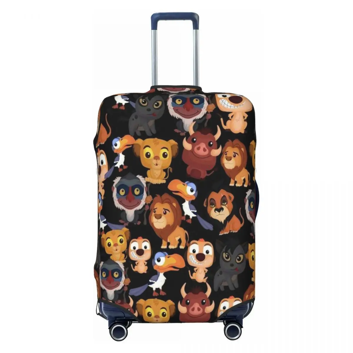 

Custom The Lion Anime King Cartoon Luggage Cover Protector Funny Travel Suitcase Covers for 18-32 Inch