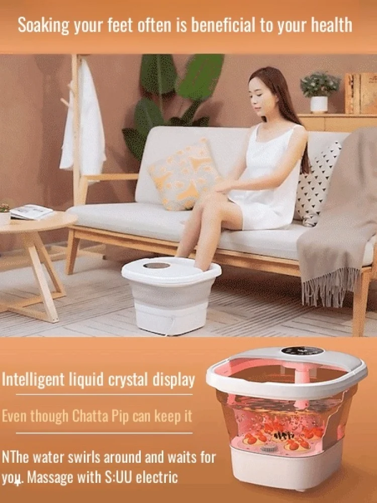 

Jinzheng home automatic foot bath bucket upgraded electric massage function