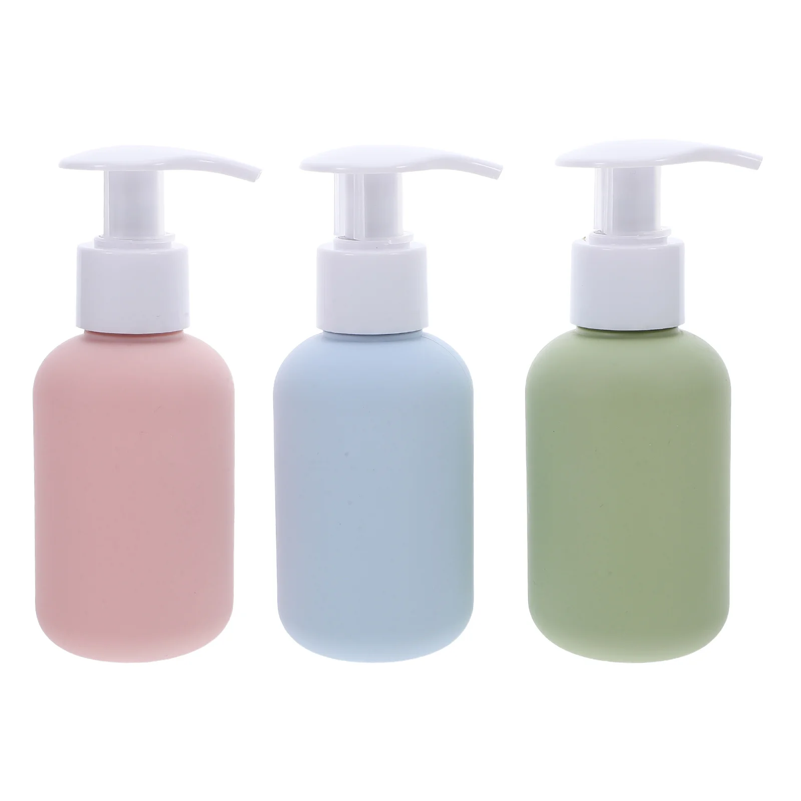 3Pcs Portable Travel Bottle Set 100Ml Refillable Leak Proof Pump Dispensers for Liquid Soap Shampoo Moisturizer Daily Use