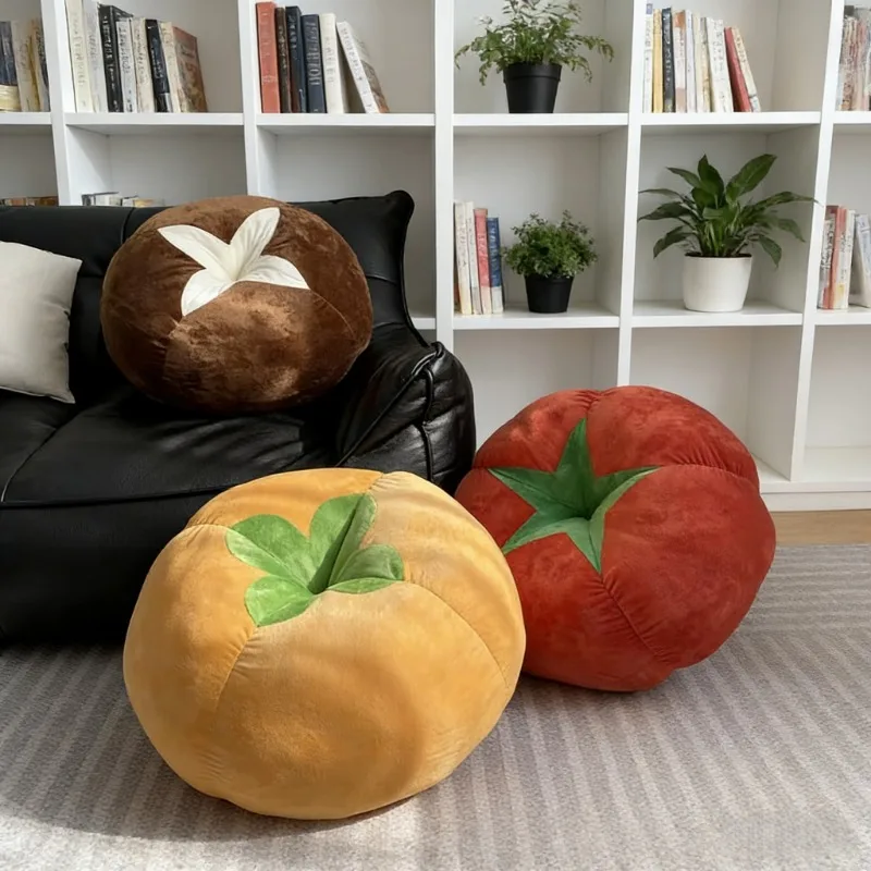 Tomaten-Pilz-Plüschkissen, niedliches Sofakissen, Kissen, Arbeitszimmer, Schlafzimmer, Wohnzimmer, Dekoration, einfaches Kissen, INS StyleCushion