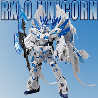 1/144 Hg Rx-0 Unicorn Destruction Mode Anime Character Armor Model Assembly Desktop Ornament Action Garage Kit Explosion Gifts