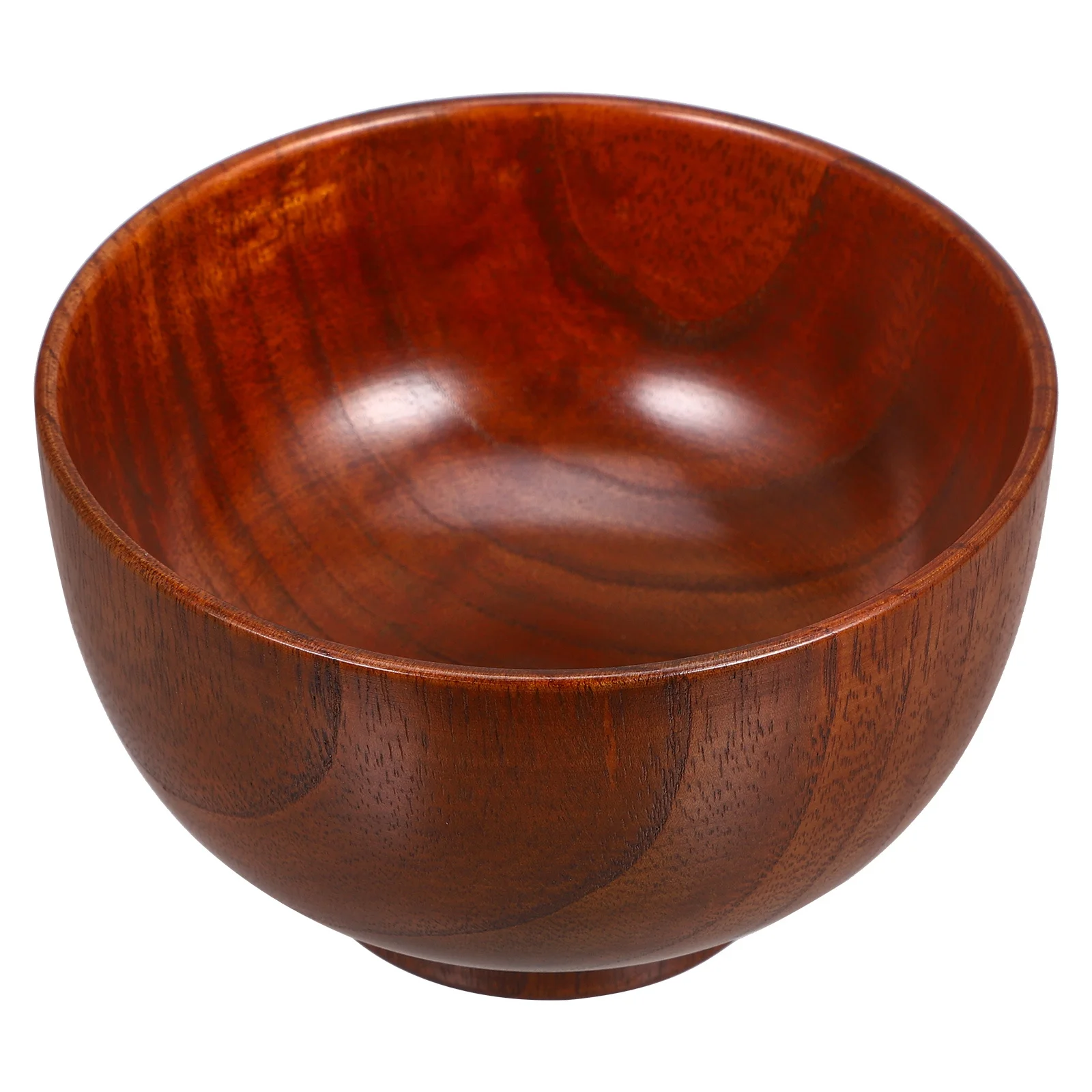 

13X8Cm Wooden Salad Fruit Serving Bowl Kitchen Home Food Container Natural Solid Wood Thickened Handmade Creative Snacks Storage