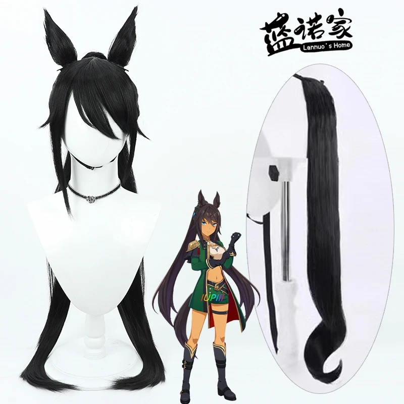 

Symboli Kris S, парик для косплея, ушной хвост Uma Musume, красивые персонажи дерби, вечерние парики, костюм для ролевых игр, реквизит, головные уборы из синтетических волос