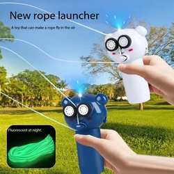 Pet Lasso Toy Night Light Rope Launcher Propulsion Cat Rope Launcher Handheld Electric Pet Toy cat toys interactive