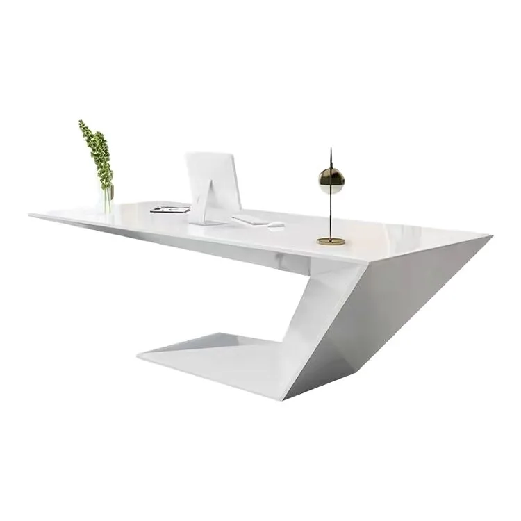 Simple modern desk manager table beauty salon office desk creative furniture white boss table medical beauty consultation table
